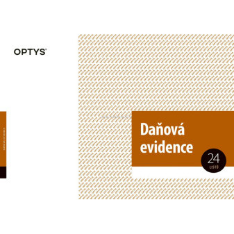 Daňová evidence s klopou, A4, 24 listů