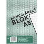 Kancelářský blok BOBO s děrováním, A5, čtverečkovaný