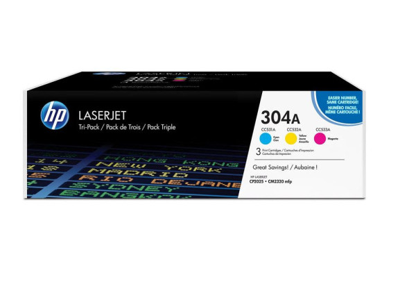 Toner HP CC531A-CC533A CMY pack, originální