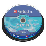 CD-R Verbatim Extra Protection 700MB 52x, cake box 10 ks