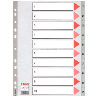 Rozdružovač ESSELTE A4, 1-10
