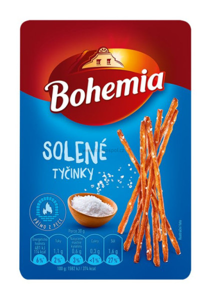 Slané tyčinky BOHEMIA, 80 g