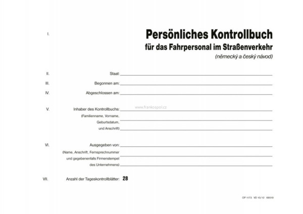 Kontrollbuch A5