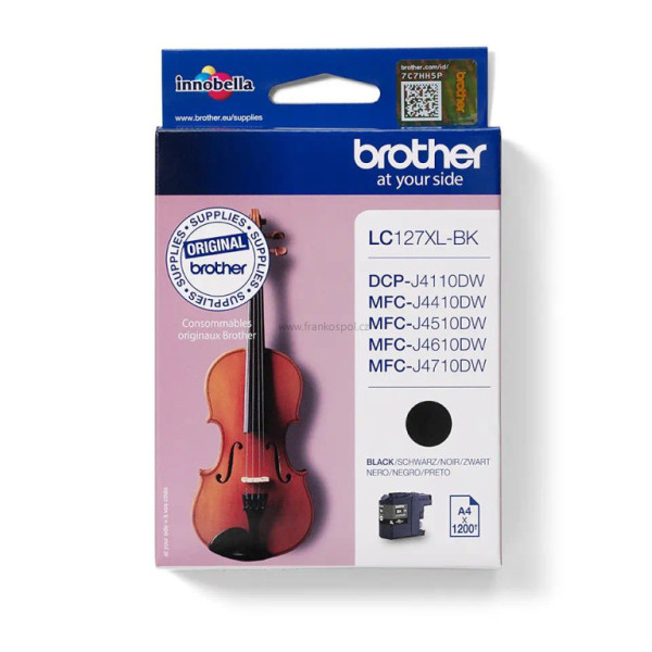 Cartridge BROTHER LC-127XLBk Black, originální