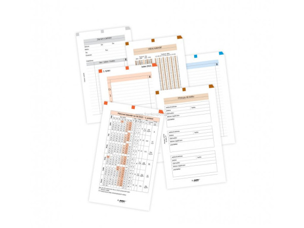 ADK sada formulářů Týdenní plánování, A7, 2025