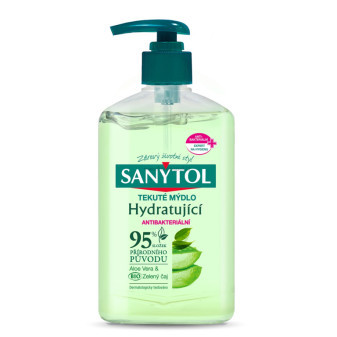 SANYTOL tekuté antibakteriální mýdlo, 250 ml, hydratující