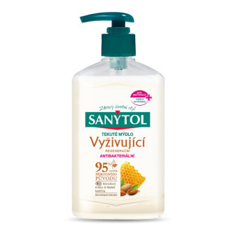 SANYTOL tekuté antibakteriální mýdlo, 250 ml, vyživující