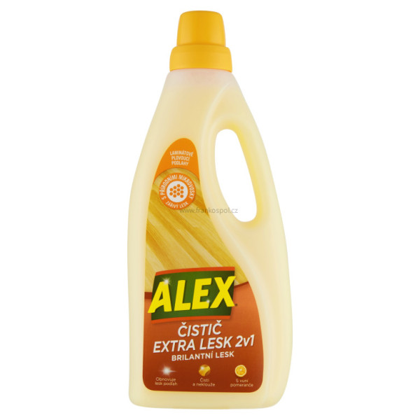 ALEX čistič extra lesk 2v1, na laminát, 750 ml