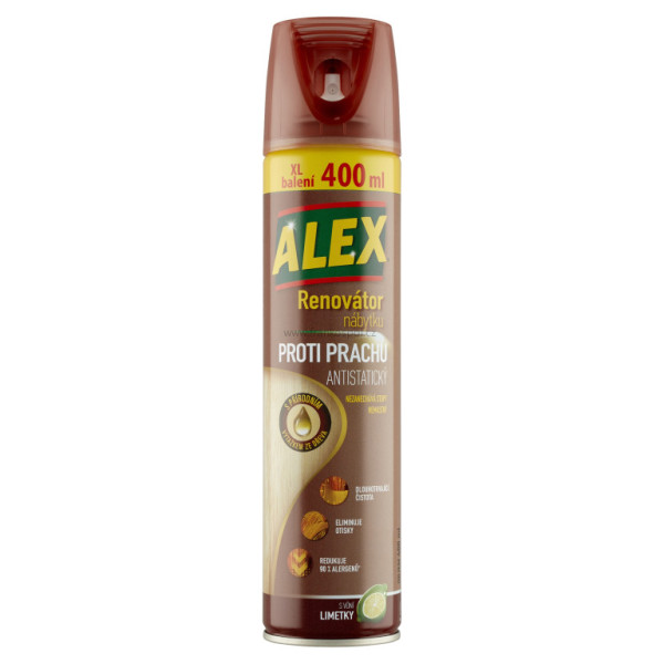 ALEX aerosol renovátor nábytku, proti prachu, 400 ml