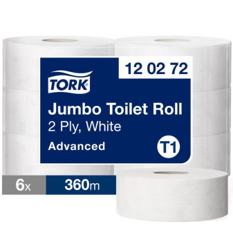 Toaletní papír TORK T1 Advanced Jumbo, 6 ks