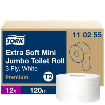 Toaletní papír TORK T2 Premium Mini Jumbo, 12 ks