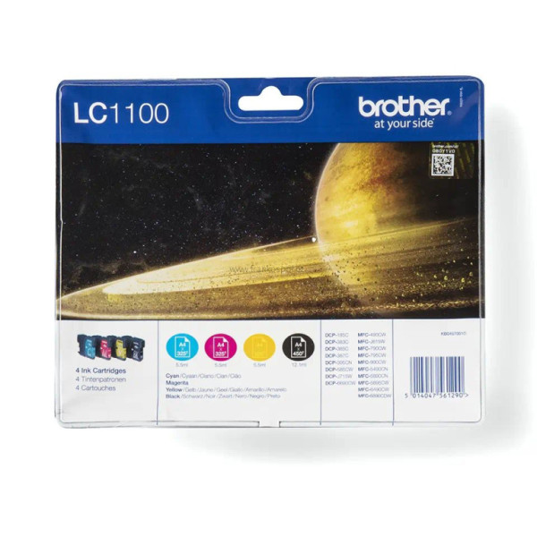 Cartridge BROTHER LC-1100VALBP CMYK pack, originální