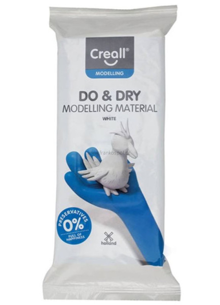 Modelovací hmota CREALL DO&DRY, hypoalergenní, 1 kg, bílá