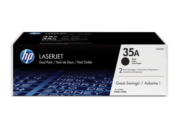 Toner HP CB435AD Black dual pack , originální