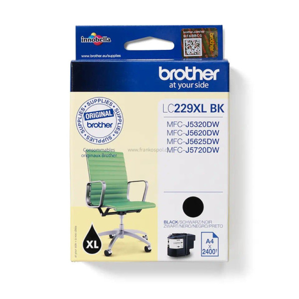 Cartridge BROTHER LC-229XLBK Black, originální