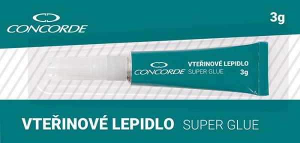 Vteřinové lepidlo Concorde, 3 g