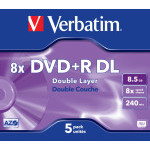 DVD+R Verbatim AZO Double Layer 8.5GB 8x, jewel box 1 ks