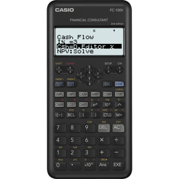 Finanční kalkulátor CASIO FC 100 V 2E