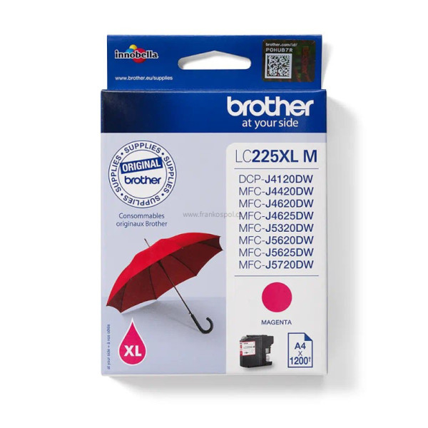 Cartridge BROTHER LC-225XLM Magenta, originální