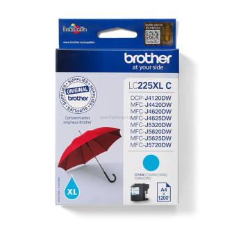 Cartridge BROTHER LC-225XLC Cyan, originální