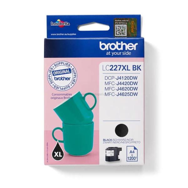 Cartridge BROTHER LC-227XLBK Black, originální