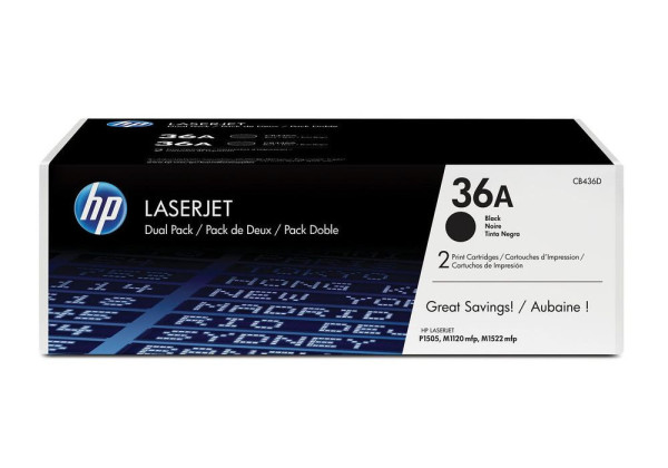 Toner HP CB436AD Black duo pack, originální