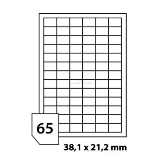 Print etikety 38.1x21.2 mm