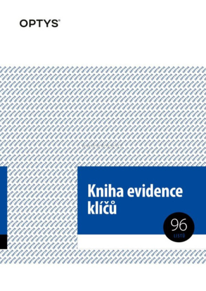 Kniha evidence klíčů, A4, 96 listů