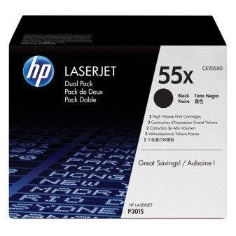 Toner HP CE255XD Black duo pack, originální