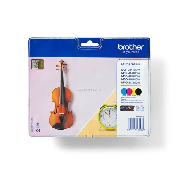 Cartridge BROTHER LC-127XLVALBP CMYK pack, originální