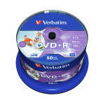 DVD+R Verbatim AZO Wide Inkjet Printable 4.7GB 16x, cake box 50 ks