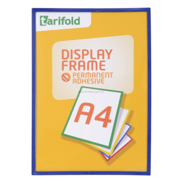 Samolepící rámeček TARIFOLD Display Frame A4, modrý