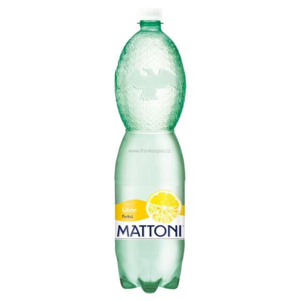 Minerální voda MATTONI Citron, perlivá, 6 x 1,5 l