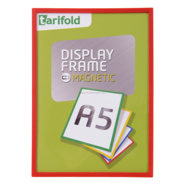 Magnetický rámeček TARIFOLD Display Frame, A5, červený