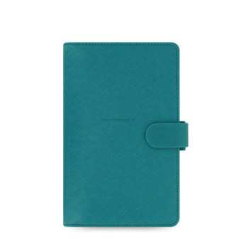 Diář FILOFAX Saffiano, osobní compact, akvamarínový