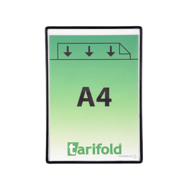 Samolepící rámeček TARIFOLD s kapsou, A4, černý