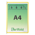 Závěsný rámeček TARIFOLD s kapsou, A4, žlutý