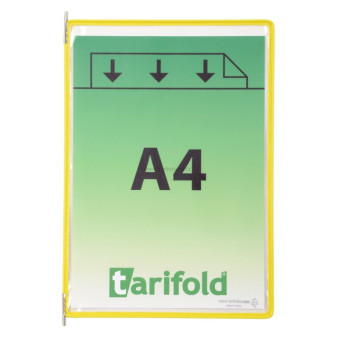 Závěsný rámeček TARIFOLD s kapsou, A4, žlutý