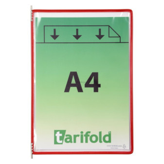 Závěsný rámeček TARIFOLD s kapsou, A4, červený