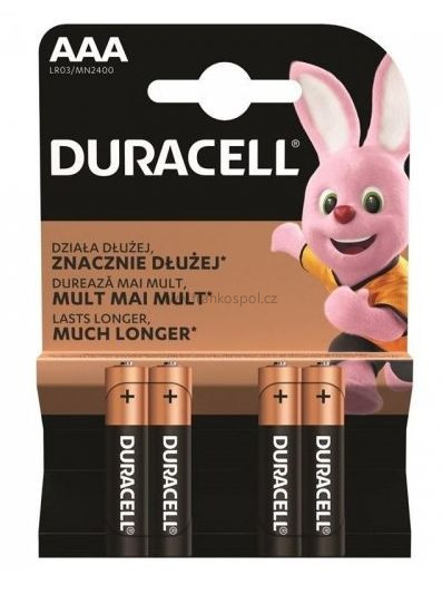 Baterie DURACELL Basic AAA, 4 ks