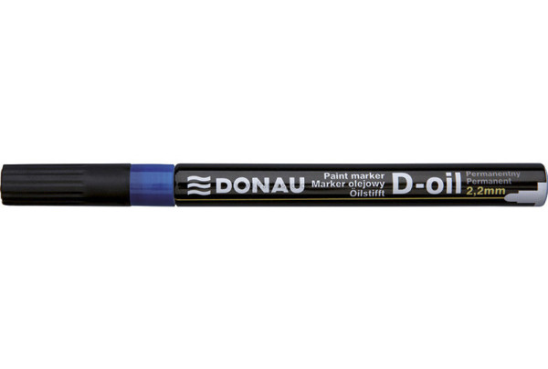 Popisovač lakový Donau D-oil 2,2 mm, modrý