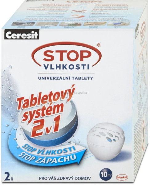 CERESIT Stop vlhkosti náhradní tablety PEARL 2v1, neutral