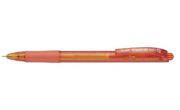 Pero kuličkové 0,7 mm Pentel BX417, oranzové