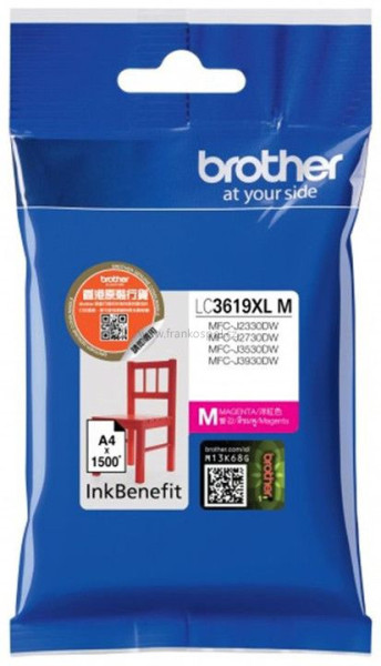 Cartridge BROTHER LC-3619XLM Magenta, originální