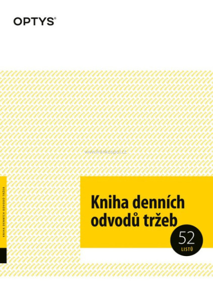 Kniha denních odvodů tržeb, A4, 52 listů