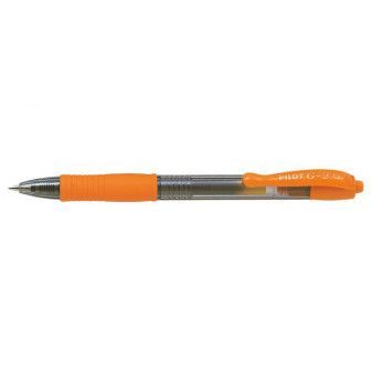 Pero gelové PILOT 2605 BL-G2-7 roller, oranžové