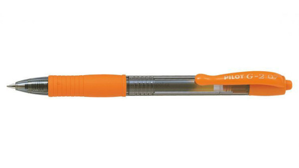 Pero gelové PILOT 2605 BL-G2-7 roller, oranžové