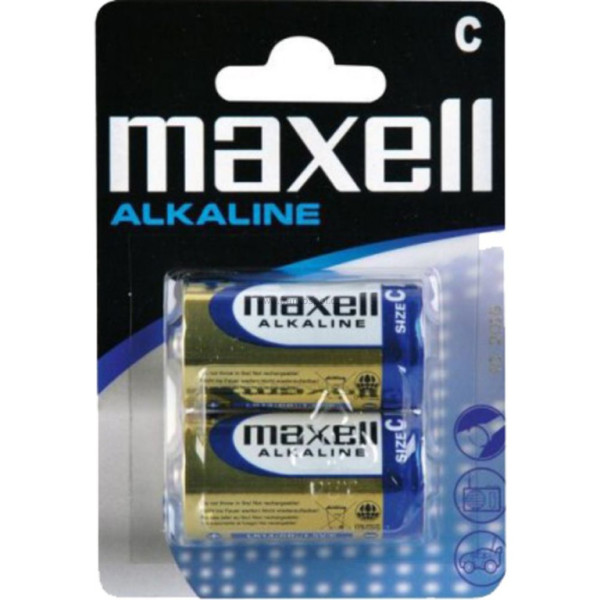 Baterie MAXELL R14 alkal. blistr, 2ks