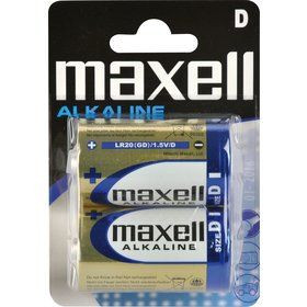 Baterie MAXELL R20 velké mono alkal. blistr, 2ks