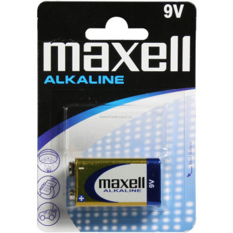 Baterie MAXELL 9V alkal. blistr, 1ks